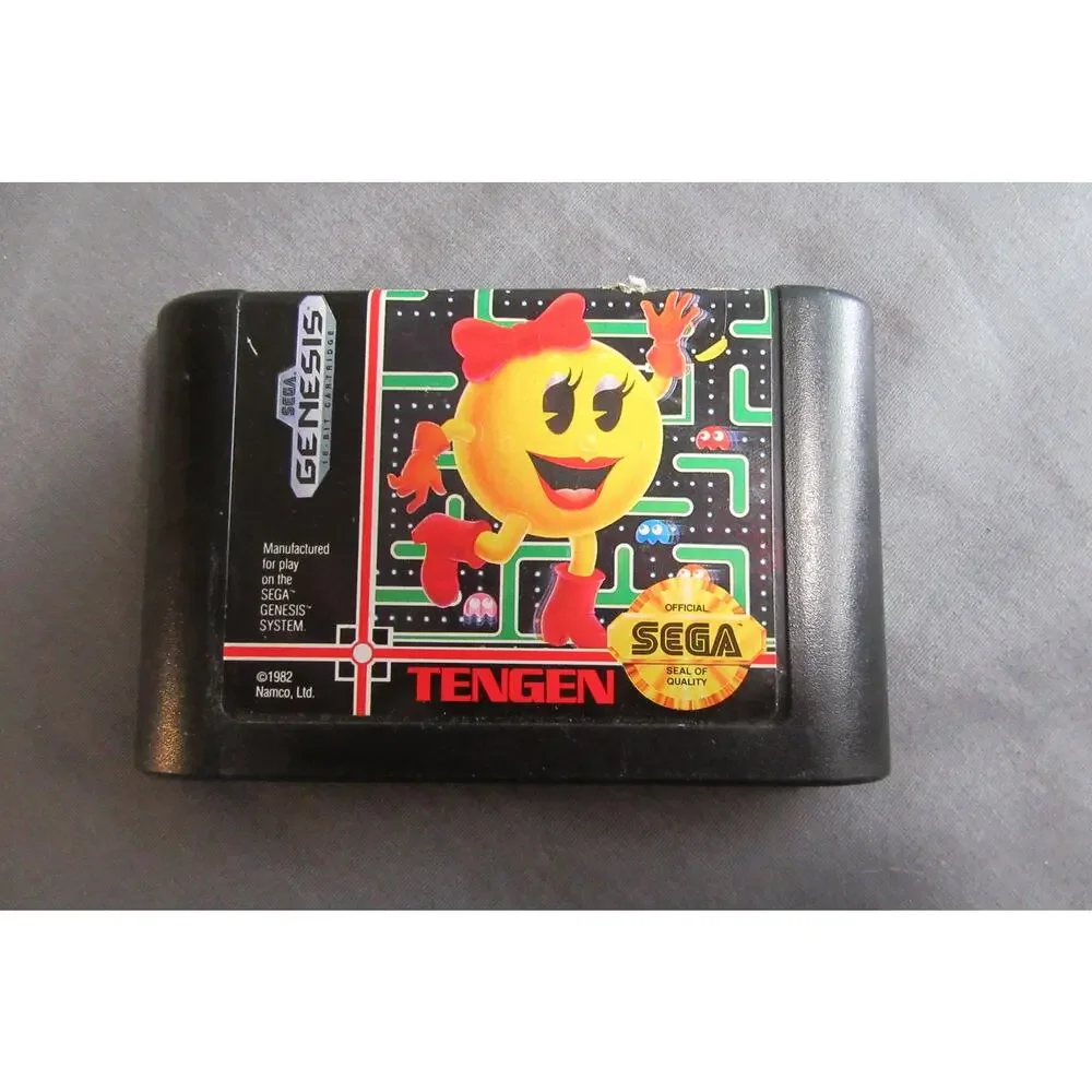 SEGA Genesis Model 1 Console Sega CD Model 2 (top-loading) Console + Ms. Pac Man